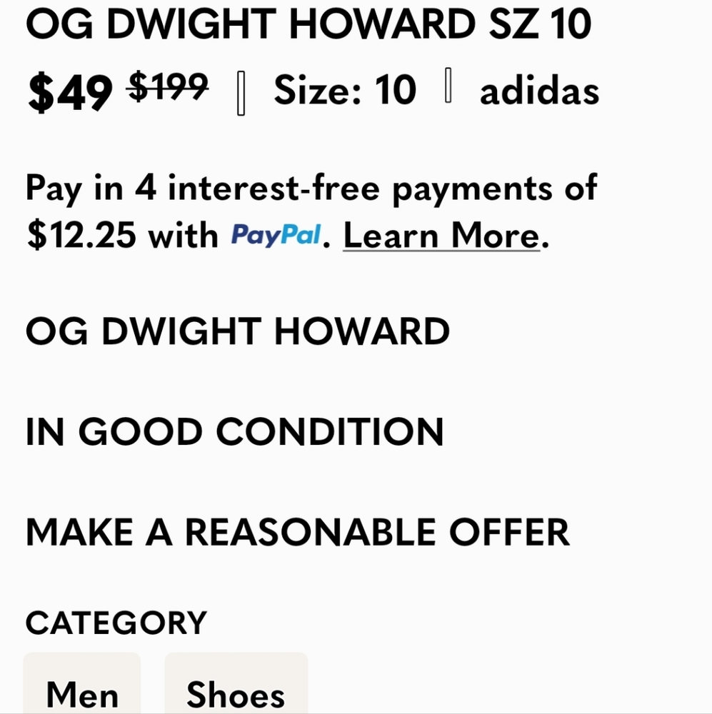 OG DWIGHT HOWARD SZ 10 - Picture 7 of 7
